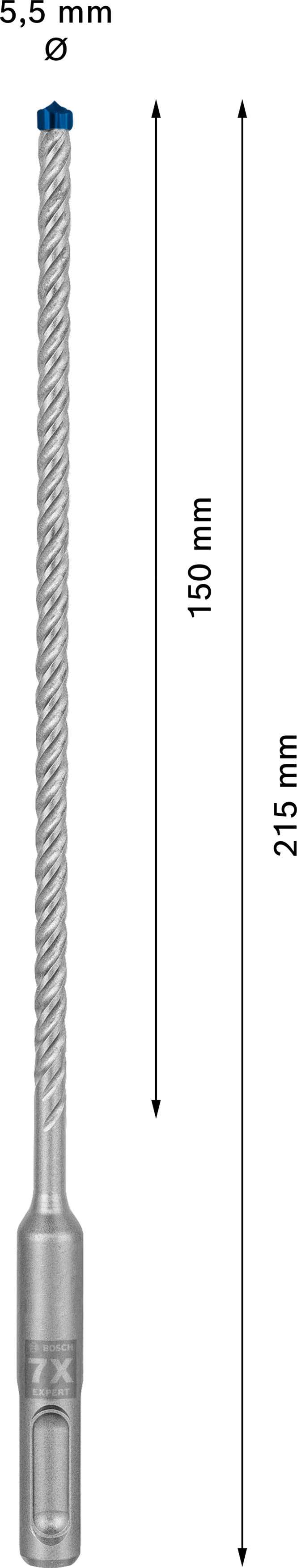 Bosch SDSplus hammer drill bit 7X 1PC 5.5X215
