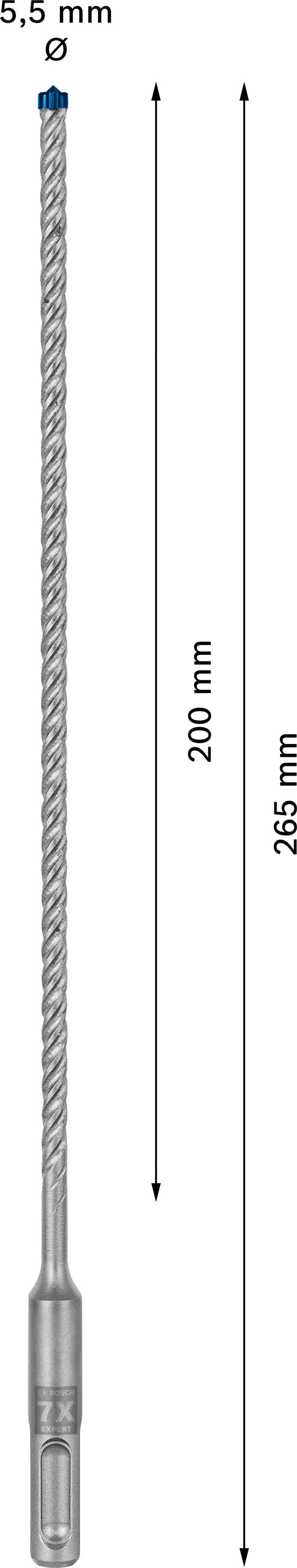 Bosch SDSplus hammer drill bit 7X 1PC 5.5X265