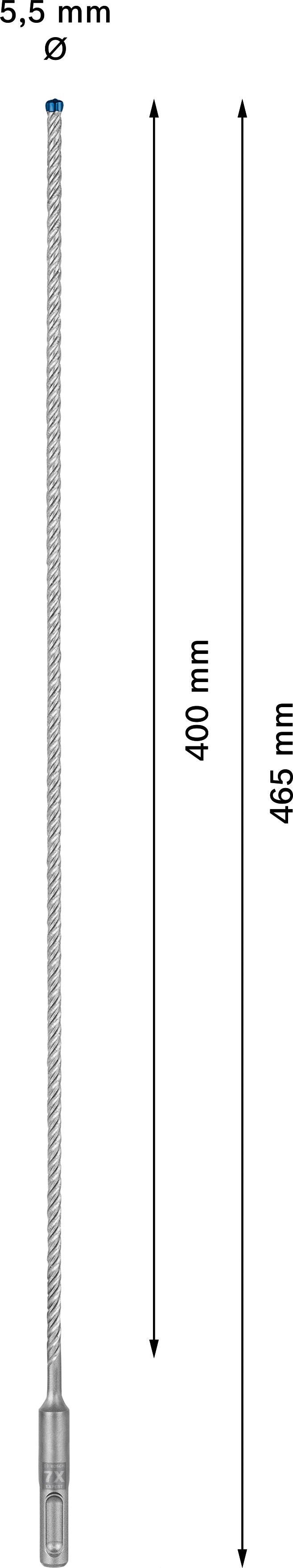 Bosch SDSplus hammer drill bit 7X 1PC 5.5X465