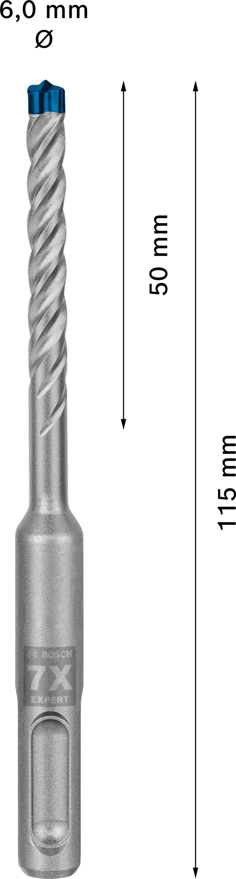 Bosch SDSplus hammer drill bit 7X 1PC 6X115