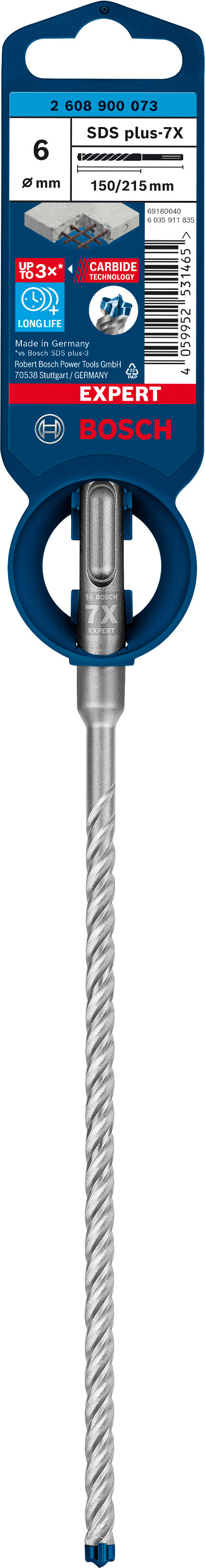 Bosch SDSplus hammer drill bit 7X 1PC 6X215