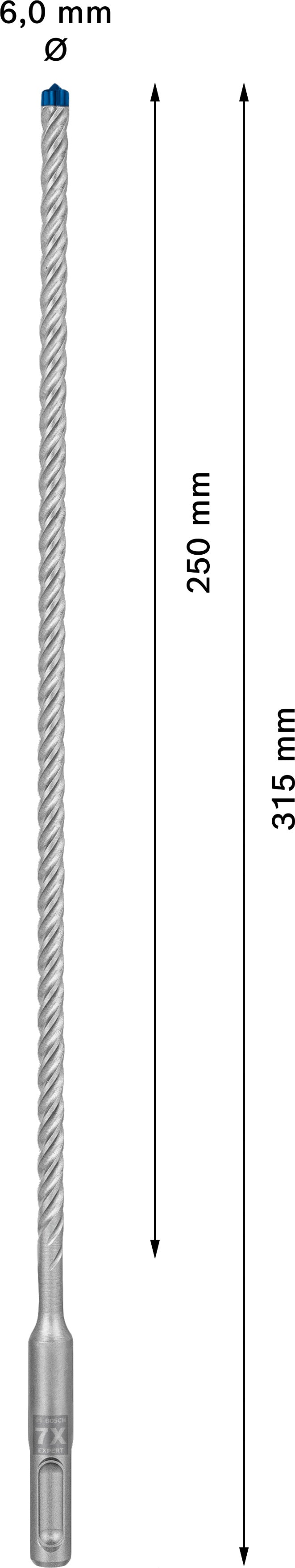 Bosch SDSplus hammer drill bit 7X 1PC 6X315