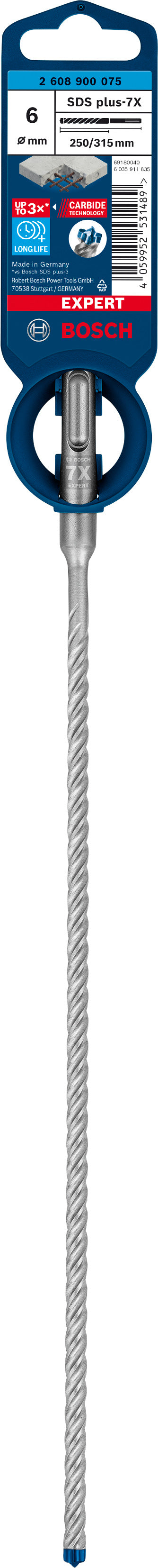 Bosch SDSplus hammer drill bit 7X 1PC 6X315