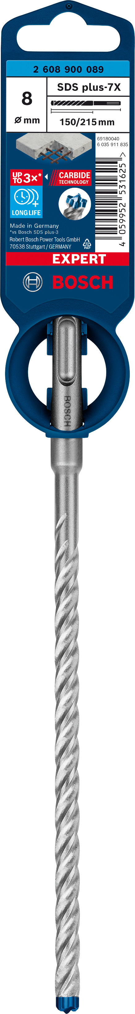 Bosch SDSplus hammer drill bit 7X 1PC 8X215