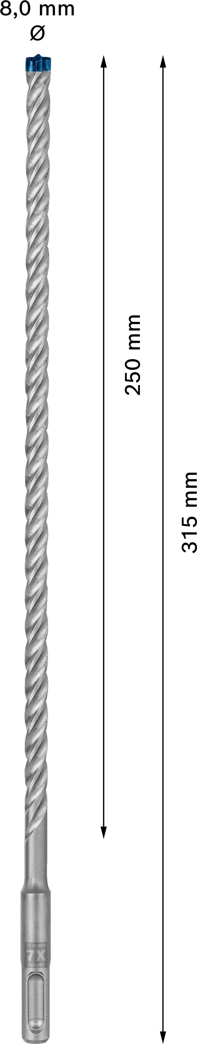 Bosch SDSplus hammer drill bit 7X 1PC 8X315