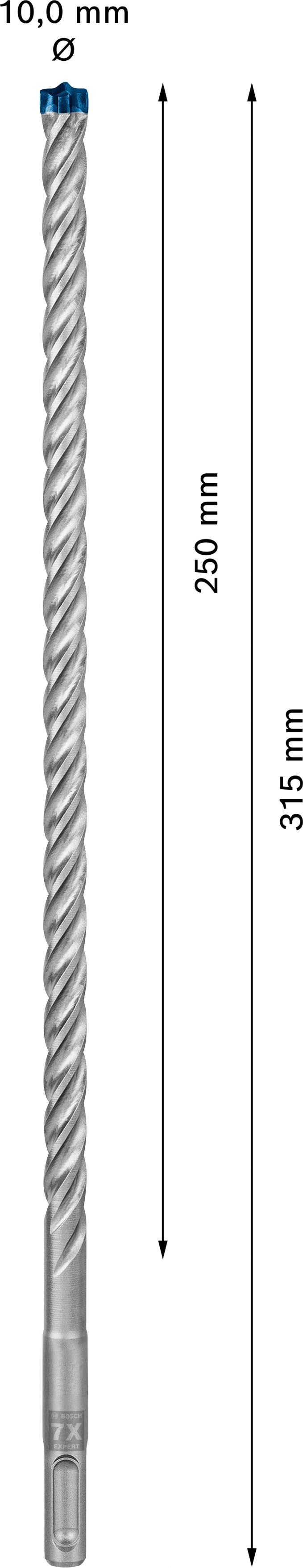 Broca para taladro percutor Bosch SDSplus 7X 1 ud. 10 x 315