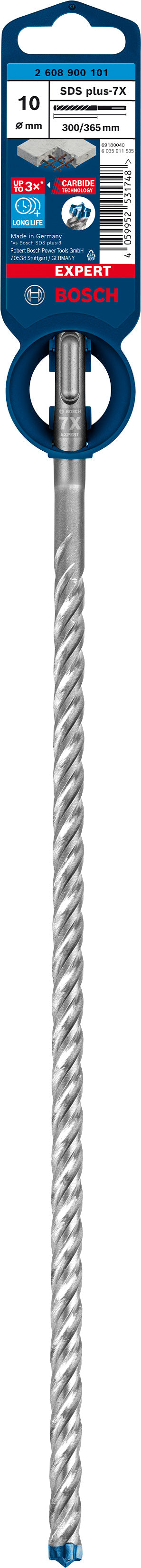 Broca para taladro percutor Bosch SDSplus 7X 1 ud. 10x365