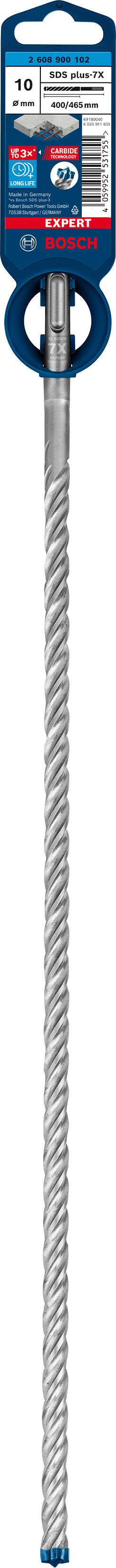 Broca para taladro percutor Bosch SDSplus 7X 1 ud. 10 x 465