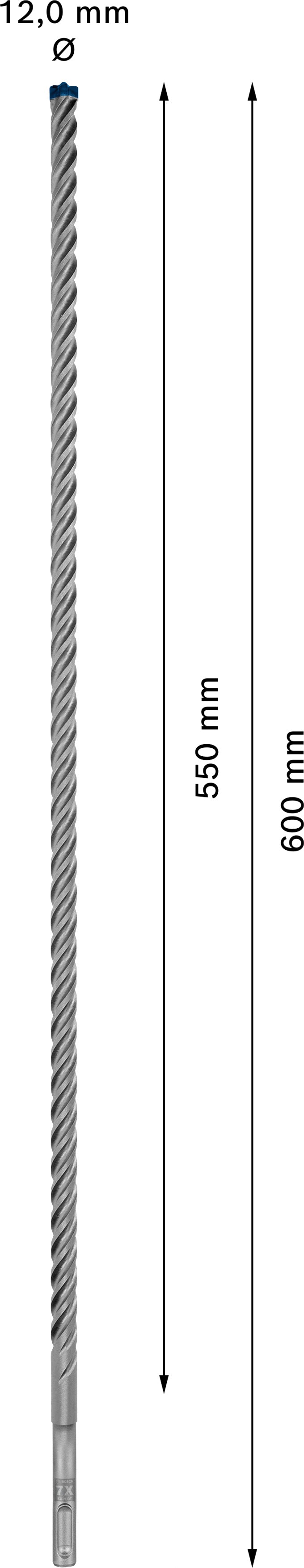 Broca para taladro percutor Bosch SDSplus SDS plus-7X 1 pieza