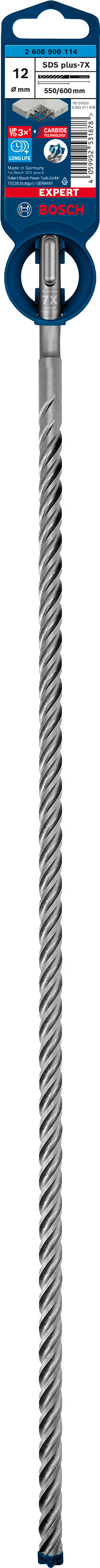 Broca para taladro percutor Bosch SDSplus SDS plus-7X 1 pieza