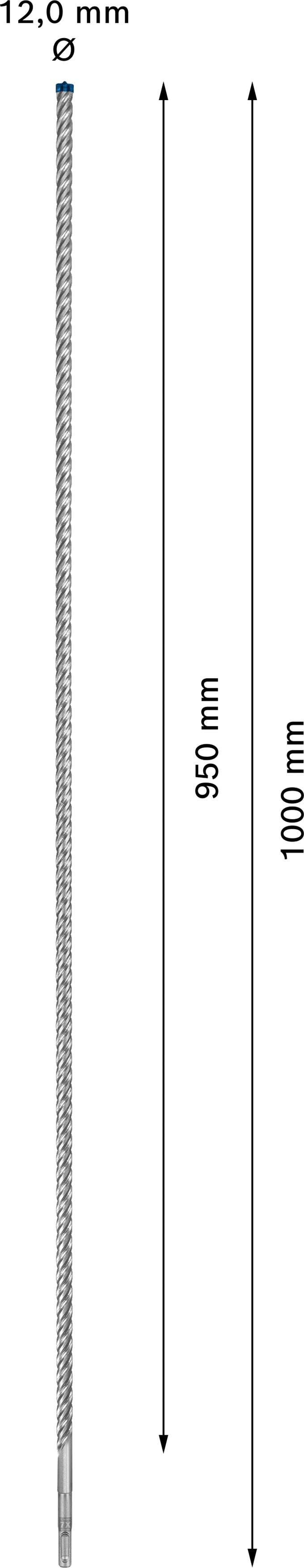 Broca de martelo Bosch SDSplus 7X 1PC 12X1000