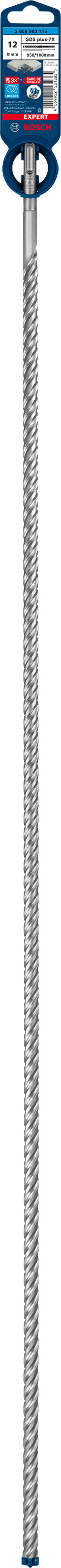 Broca de martelo Bosch SDSplus 7X 1PC 12X1000