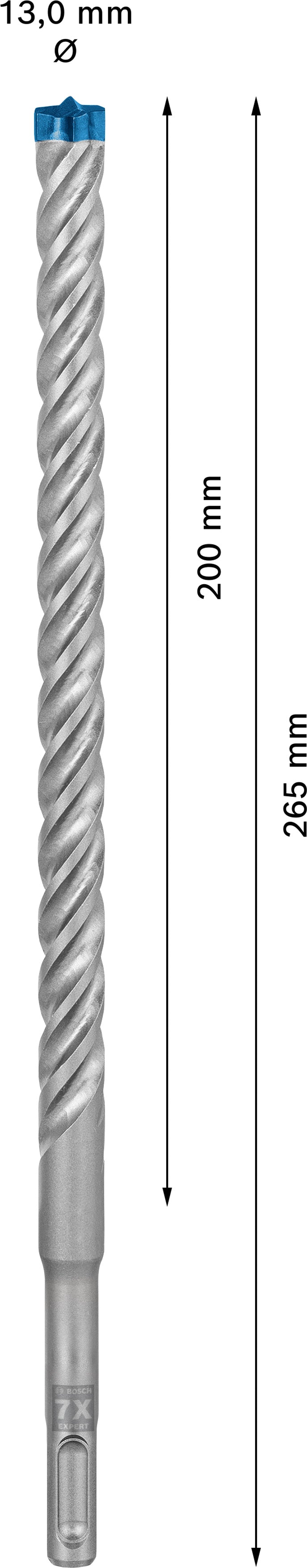Bosch SDSplus hammer drill bit 7X 1PC 13X265