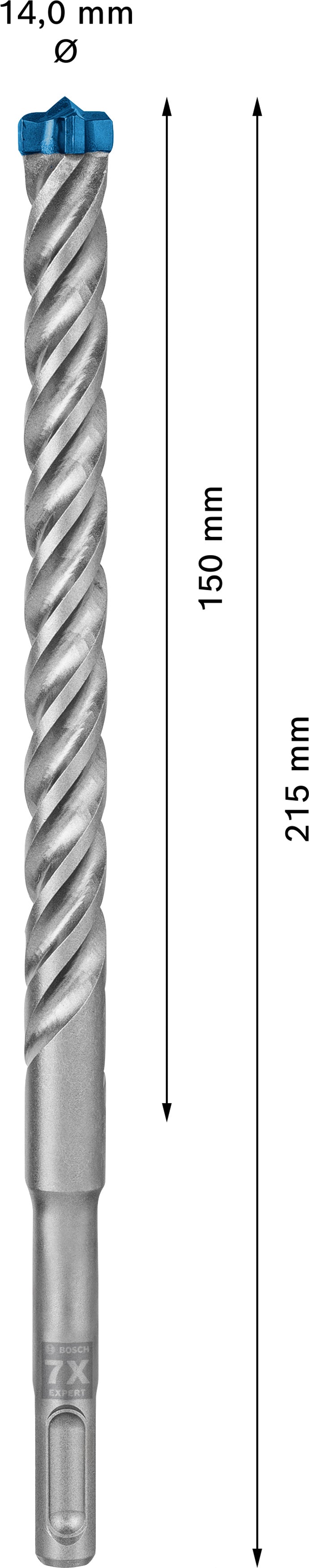 Bosch SDSplus hammer drill bit 7X 1PC 14X215