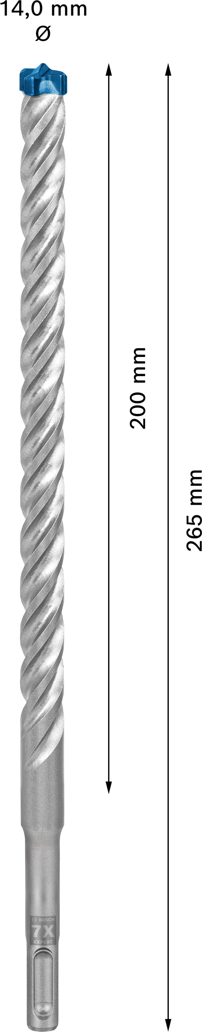 Broca de martelo Bosch SDSplus 7X 1PC 14X265