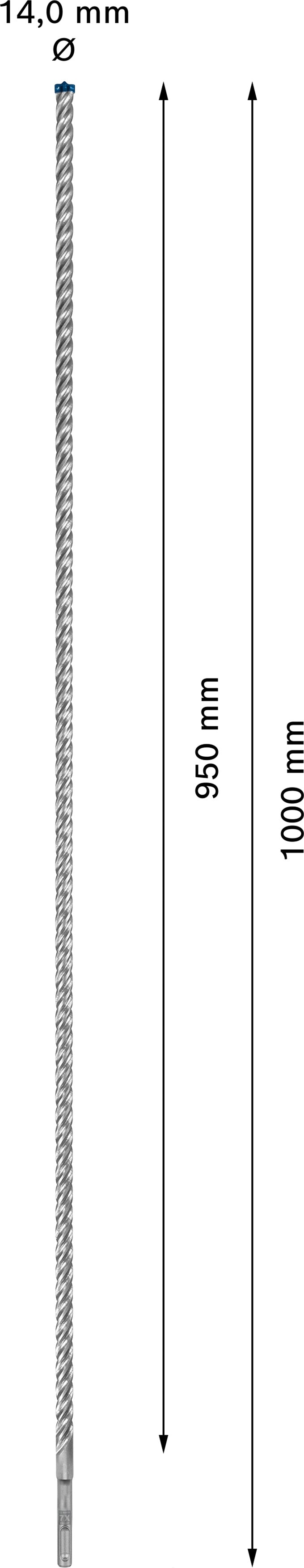 Broca de martelo Bosch SDSplus 7X 1PC 14X1000