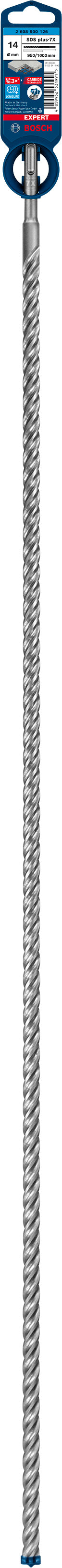 Broca de martelo Bosch SDSplus 7X 1PC 14X1000