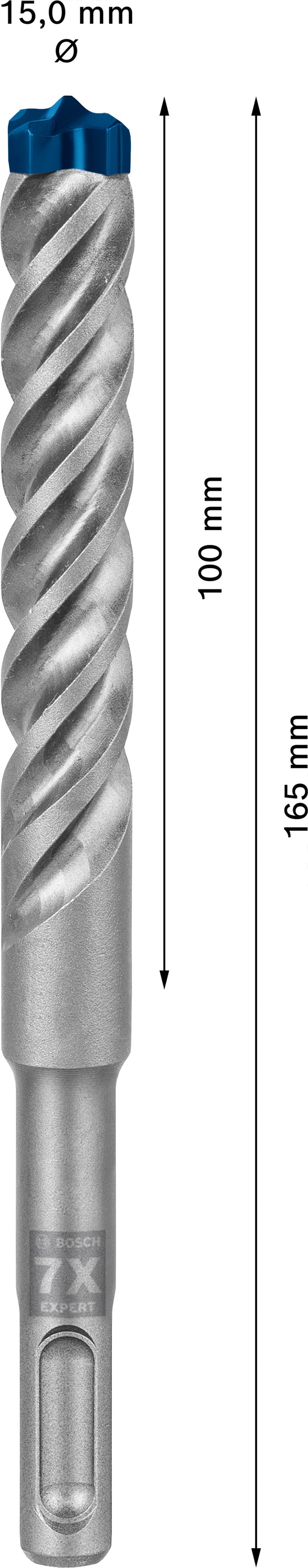 Broca de martelo Bosch SDSplus 7X 1PC 15X165