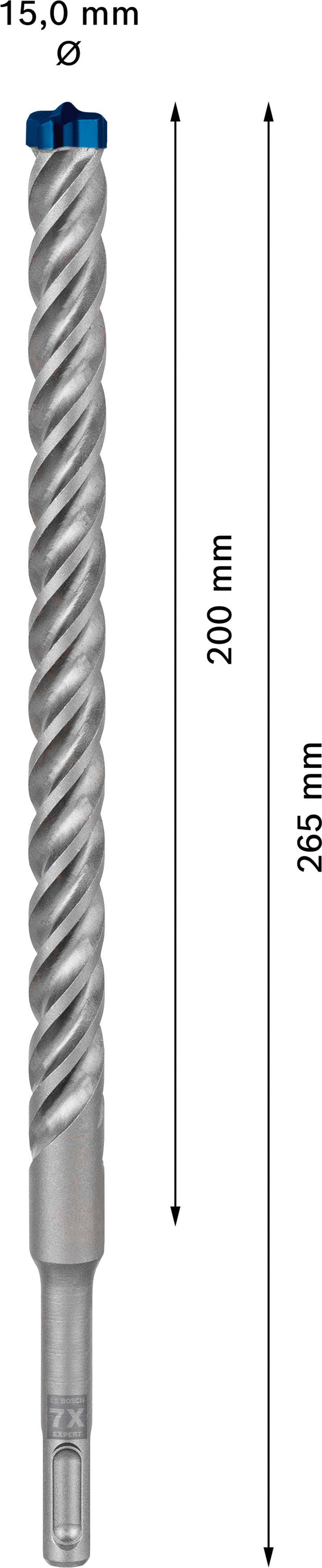 Bosch SDSplus hammer drill bit 7X 1PC 15X265