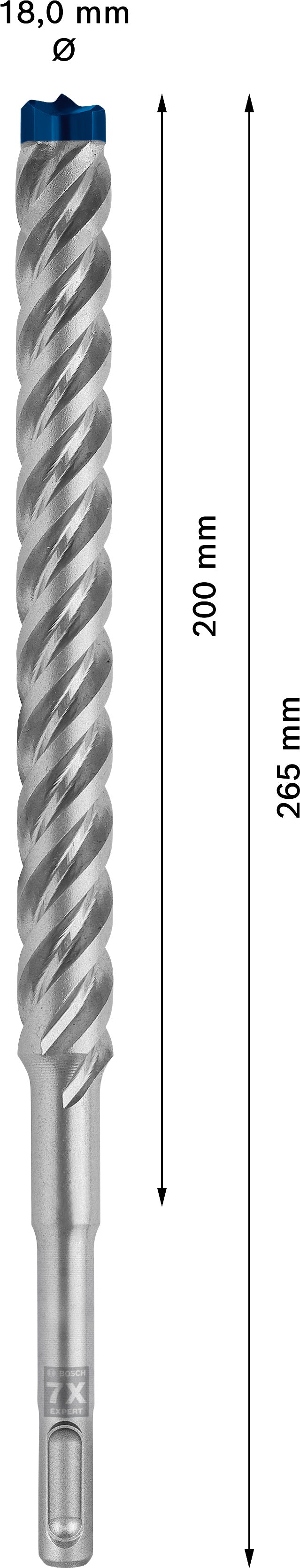 Broca de martelo Bosch SDSplus SDS plus-7X 1 unid.