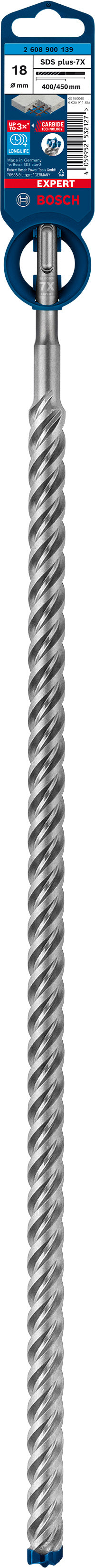 Broca para taladro percutor Bosch SDSplus 7X 1 ud. 18 x 450