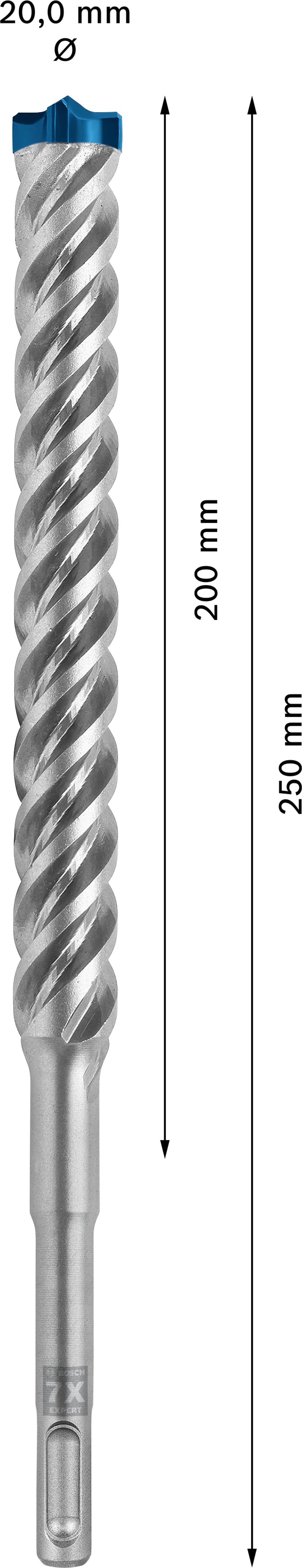 Bosch SDSplus hammer drill bit SDS plus-7X 1pc