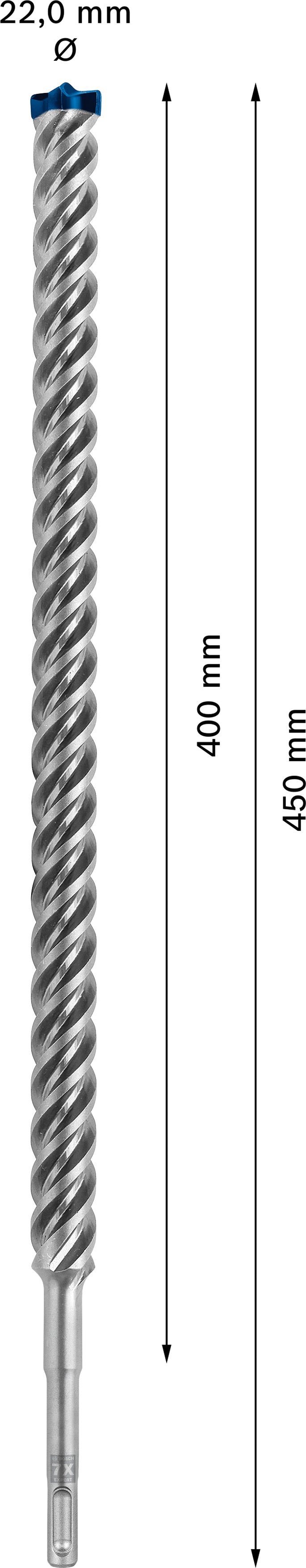 Bosch SDSplus hammer drill bit 7X 1PC 22X450