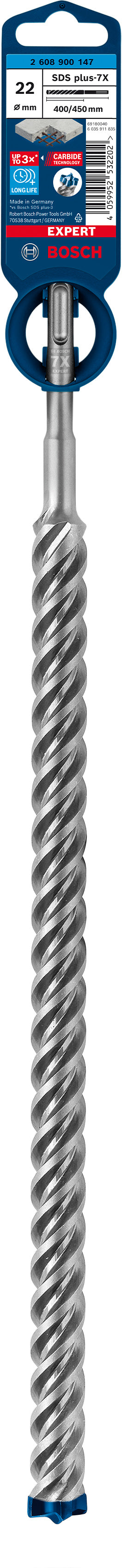 Bosch SDSplus hammer drill bit 7X 1PC 22X450