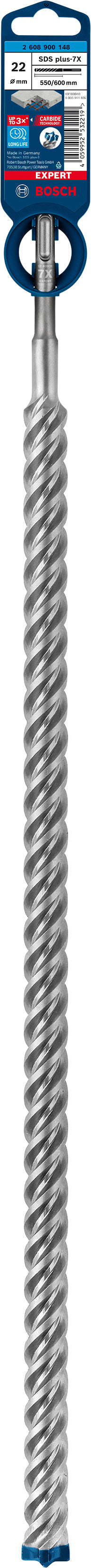 Bosch SDSplus hammer drill bit 7X 1PC 22X600