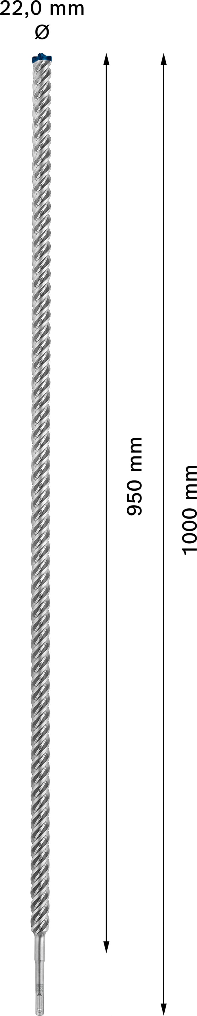 Bosch SDSplus hammer drill bit 7X 1PC 22X1000