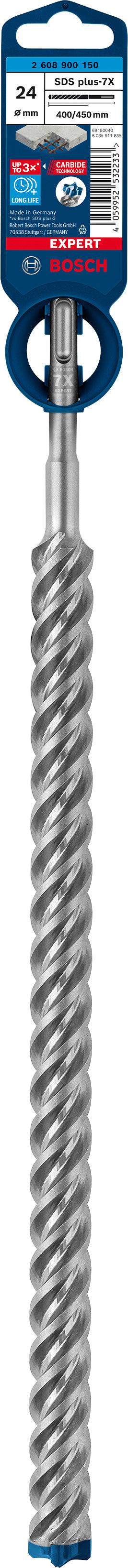 Bosch SDSplus hammer drill bit 7X 1PC 24X450