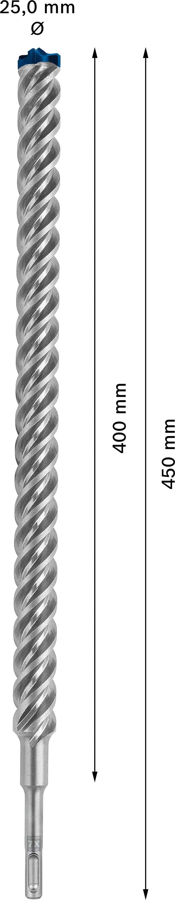 Bosch SDSplus hammer drill bit 7X 1PC 25X450