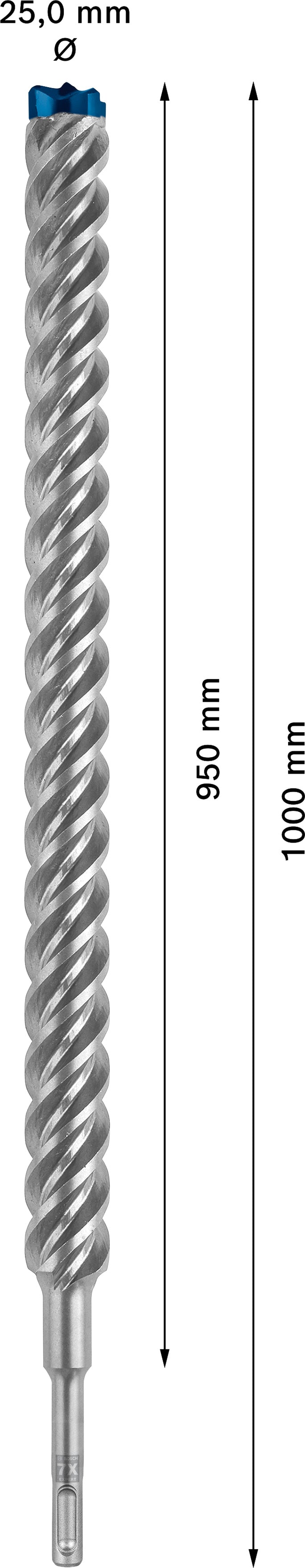 Bosch SDSplus hammer drill bit 7X 1PC 25X1000