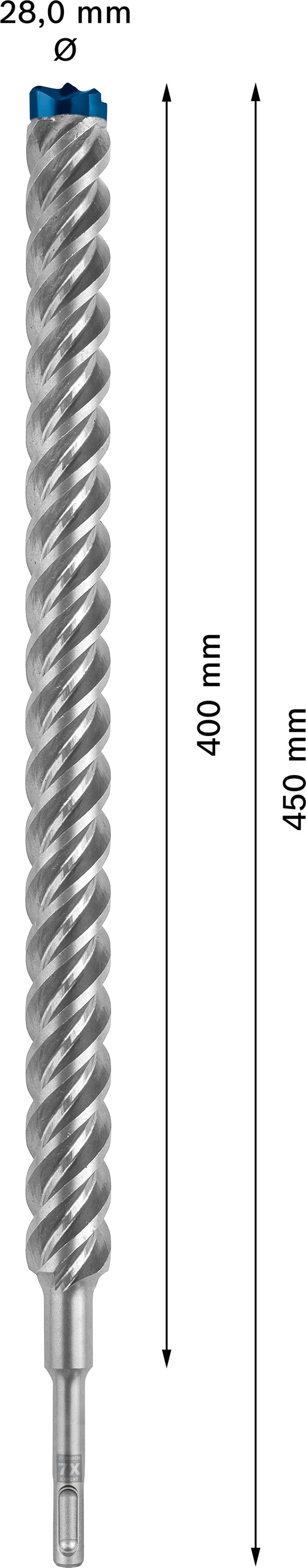 Bosch SDSplus hammer drill bit 7X 1PC 28X450