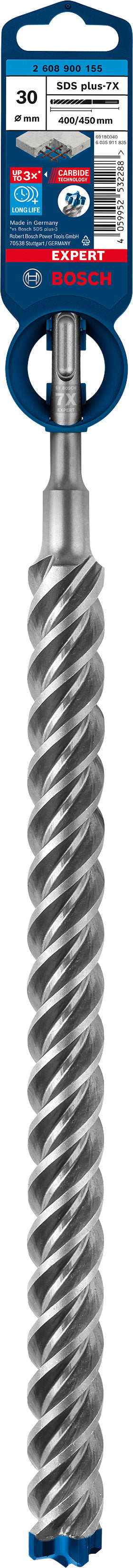 Bosch SDSplus hammer drill bit 7X 1PC 30X450