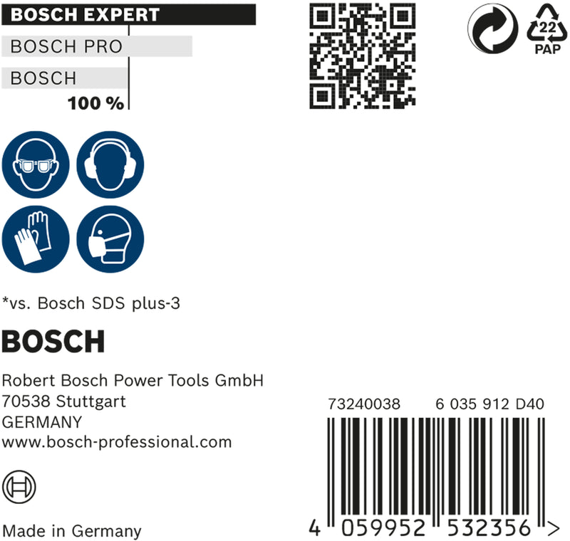 Bosch SDSplus hammer drill bit 7X 10PCS 6X265