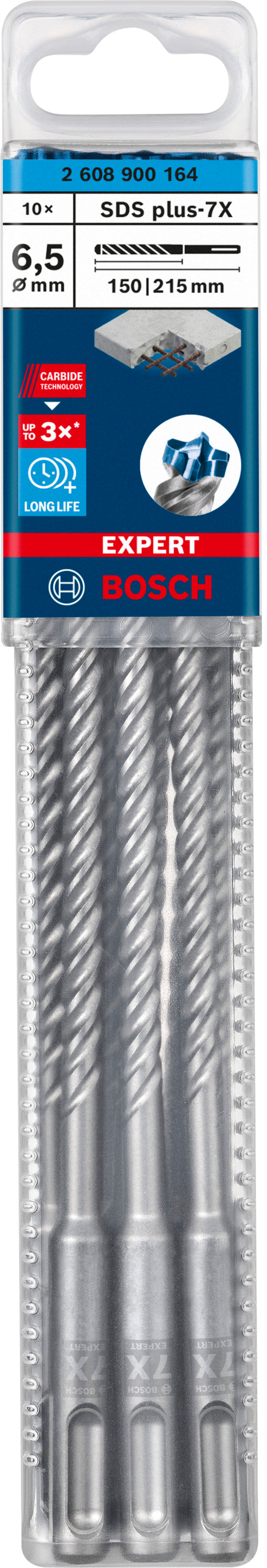 Bosch SDSplus hammer drill bit 7X 10PCS 6.5X21