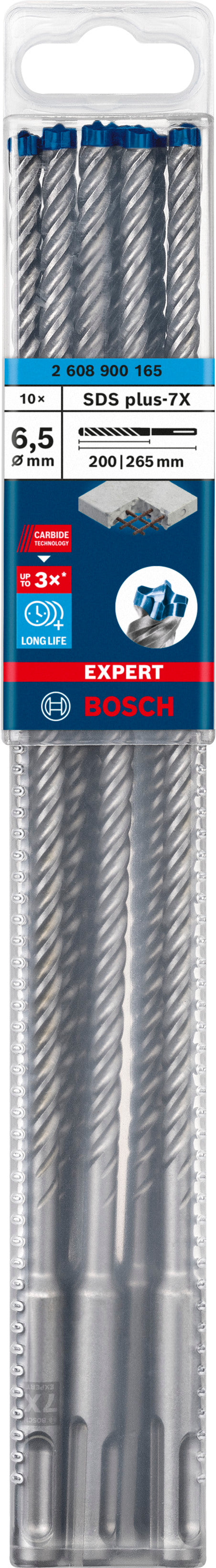 Bosch SDSplus hammer drill bit 7X 10PCS 6.5X26