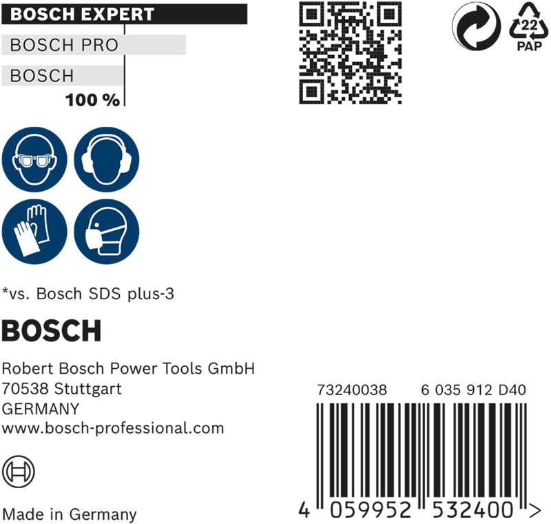 Bosch SDSplus hammer drill bit 7X 10PCS 8X165