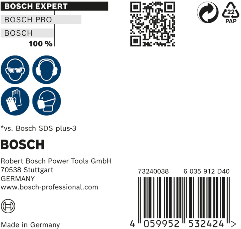 Bosch SDSplus hammer drill bit 7X 10PCS 8X265