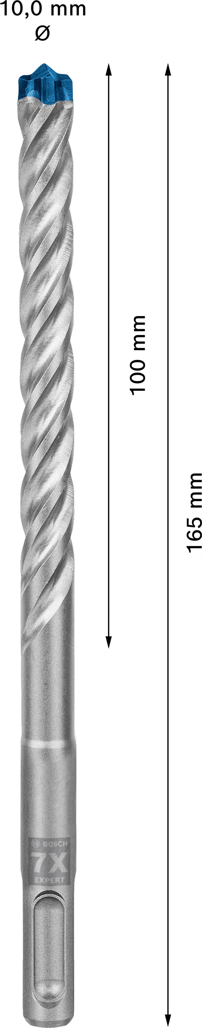 Broca de martelo Bosch SDSplus 7X 10PCS 10X165