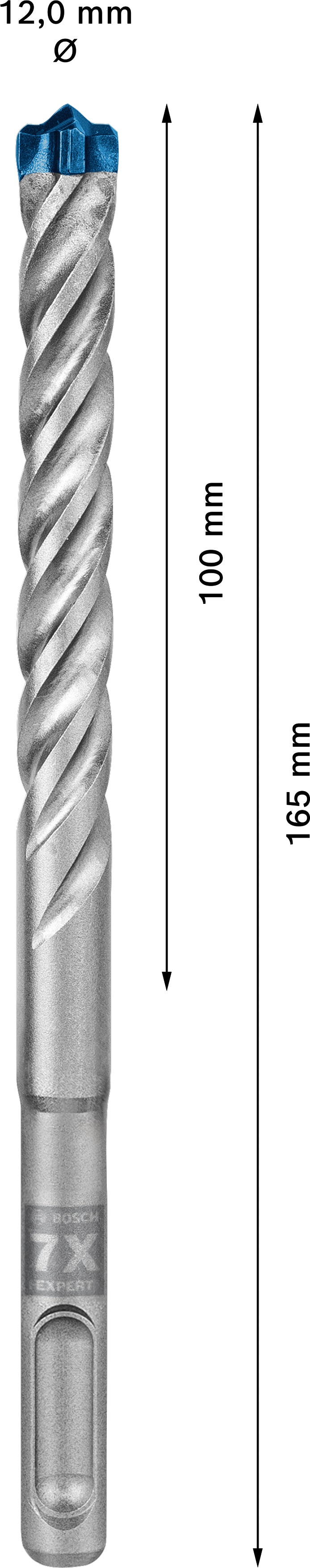 Bosch SDSplus hammer drill bit 7X 10PCS 12X165