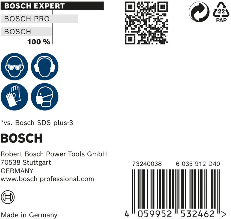 Bosch SDSplus hammer drill bit 7X 10PCS 12X165