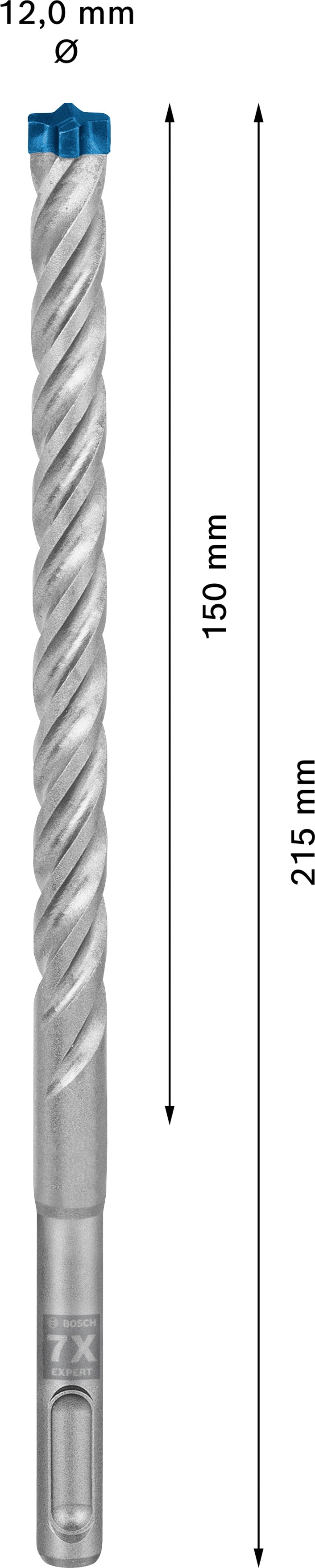 Broca para taladro percutor Bosch SDSplus 7X 10PCS 12X215