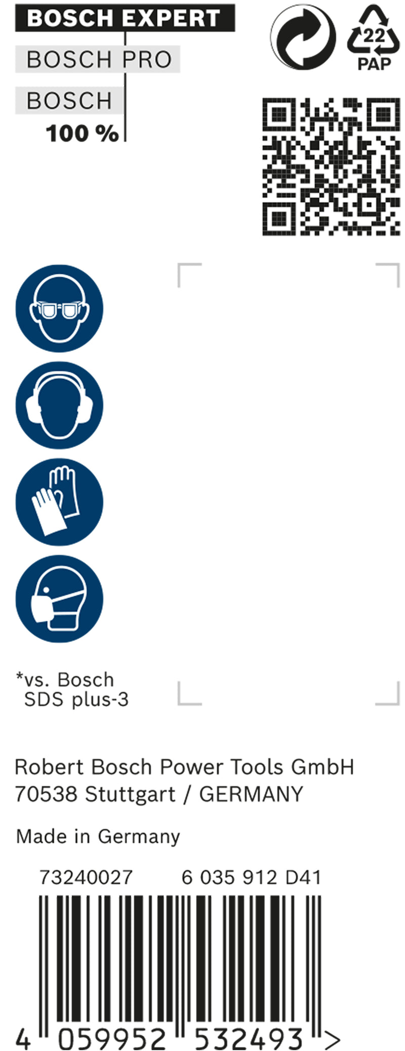 Broca de martelo Bosch SDSplus 7X 10PCS 14X265