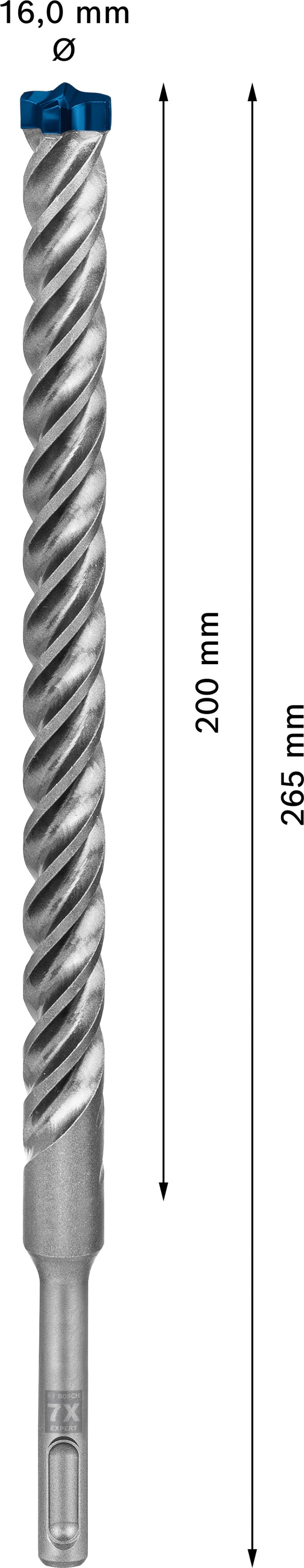 Broca para taladro percutor Bosch SDSplus 7X 10PCS 16X265
