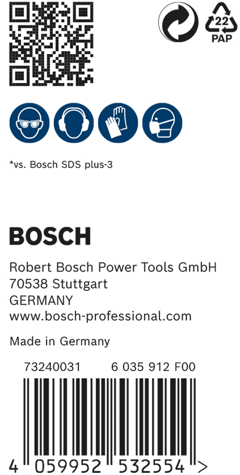 Bosch SDSplus hammer drill bit 7X 30PCS 6X215