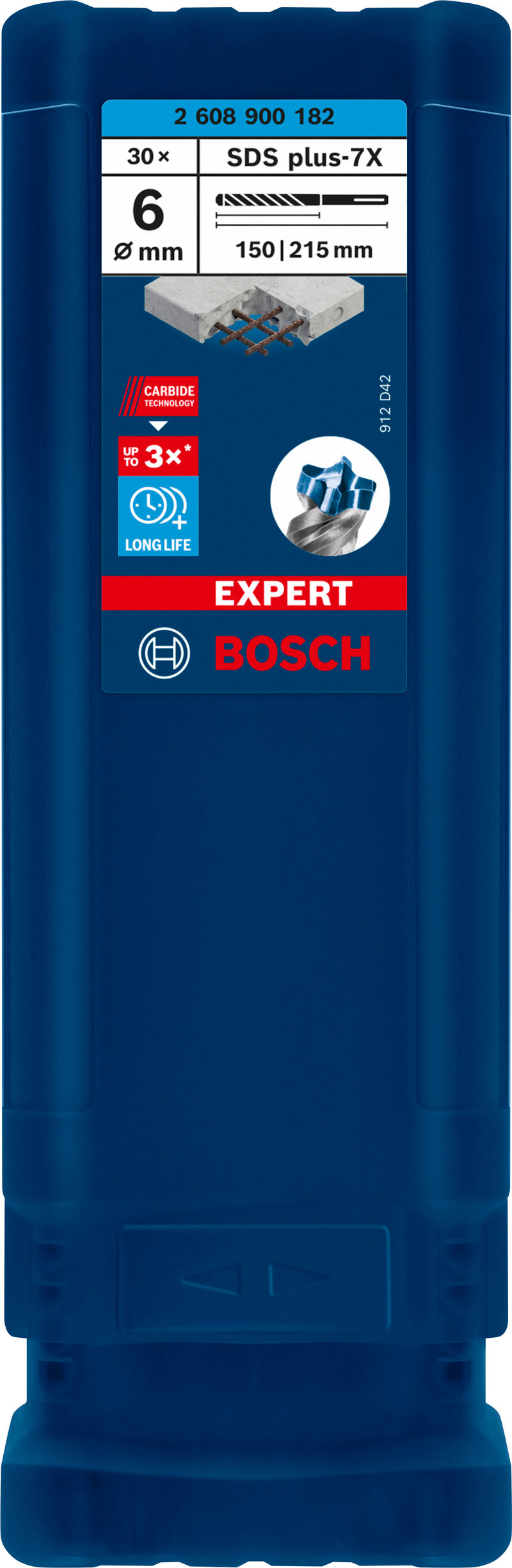 Bosch SDSplus hammer drill bit 7X 30PCS 6X215