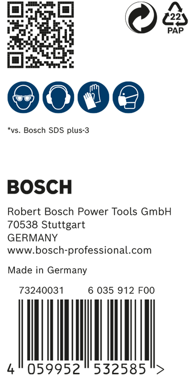 Bosch SDSplus hammer drill bit 7X 30PCS 8X265