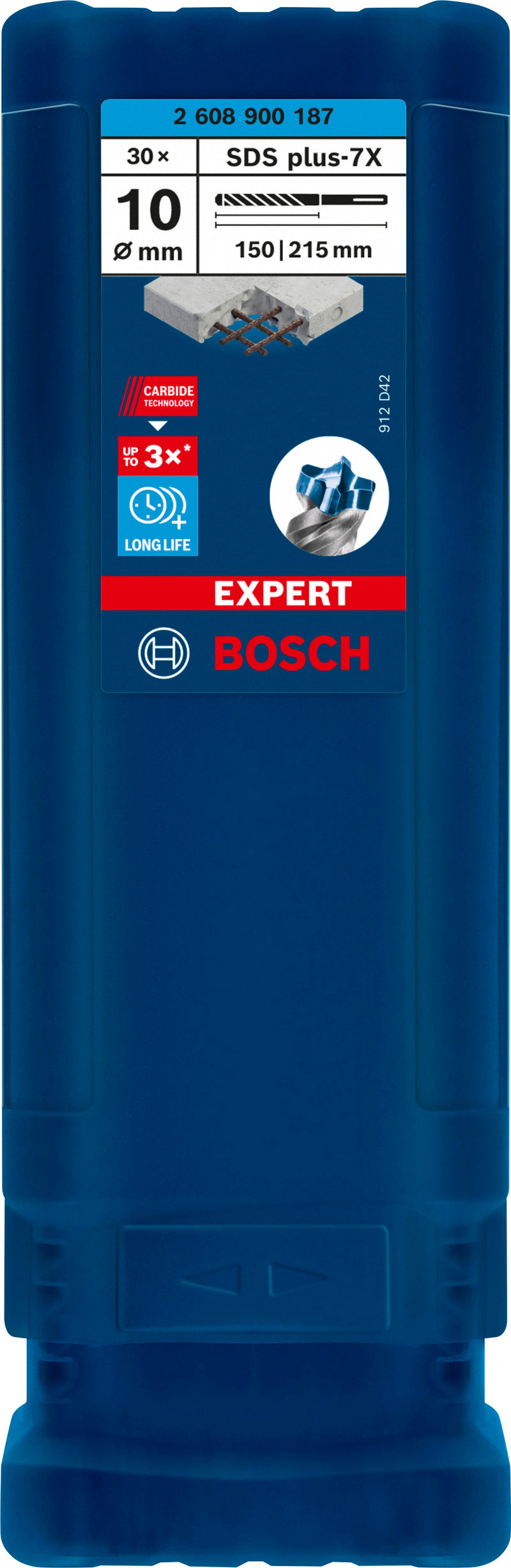Broca para taladro percutor Bosch SDSplus 7X 30PCS 10X215